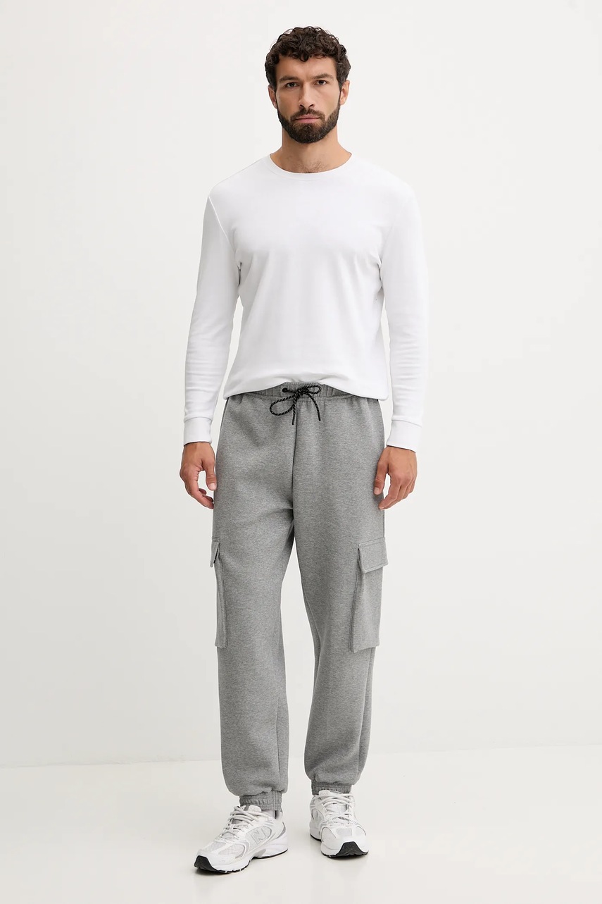 Спортивные штаны Hummel цвет серый однотонные 228338