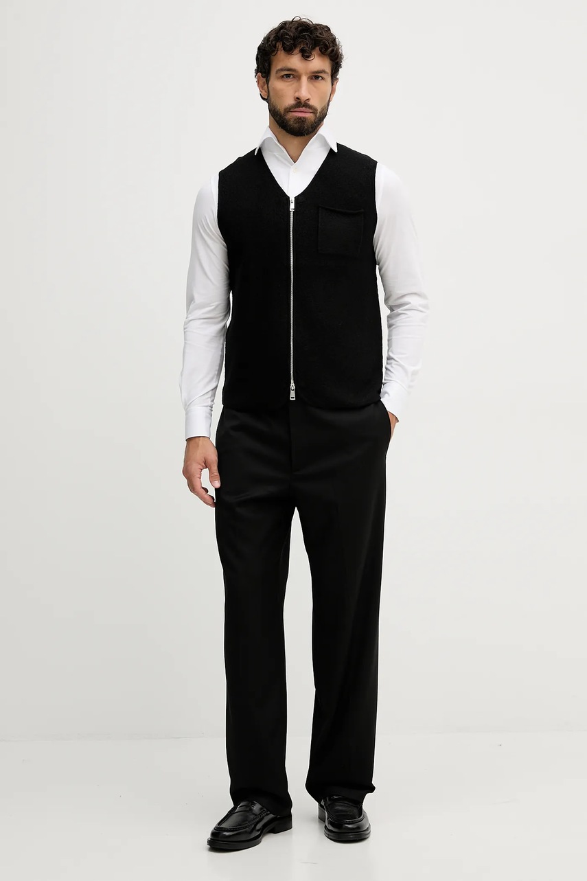 Брюки Just Cavalli цвет чёрный прямые 79OAA117 N0463