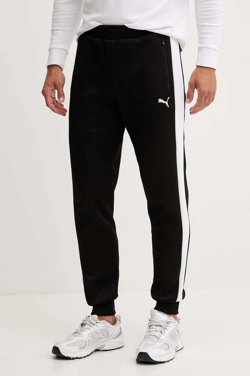 Puma pantaloni de trening culoarea negru, uni, 629588
