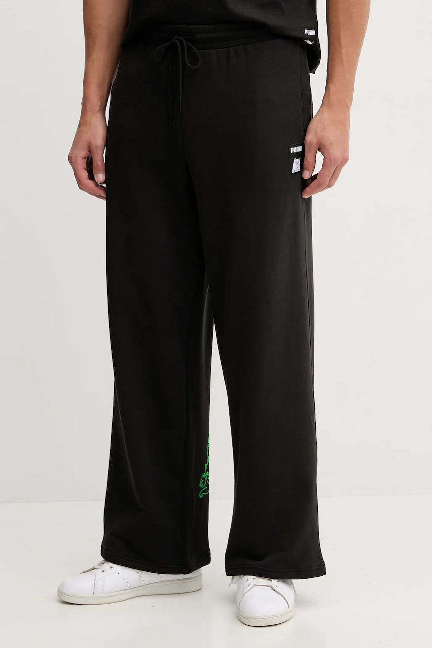 Puma pantaloni de trening PUMA x RIPNDIP culoarea negru, uni, 632416