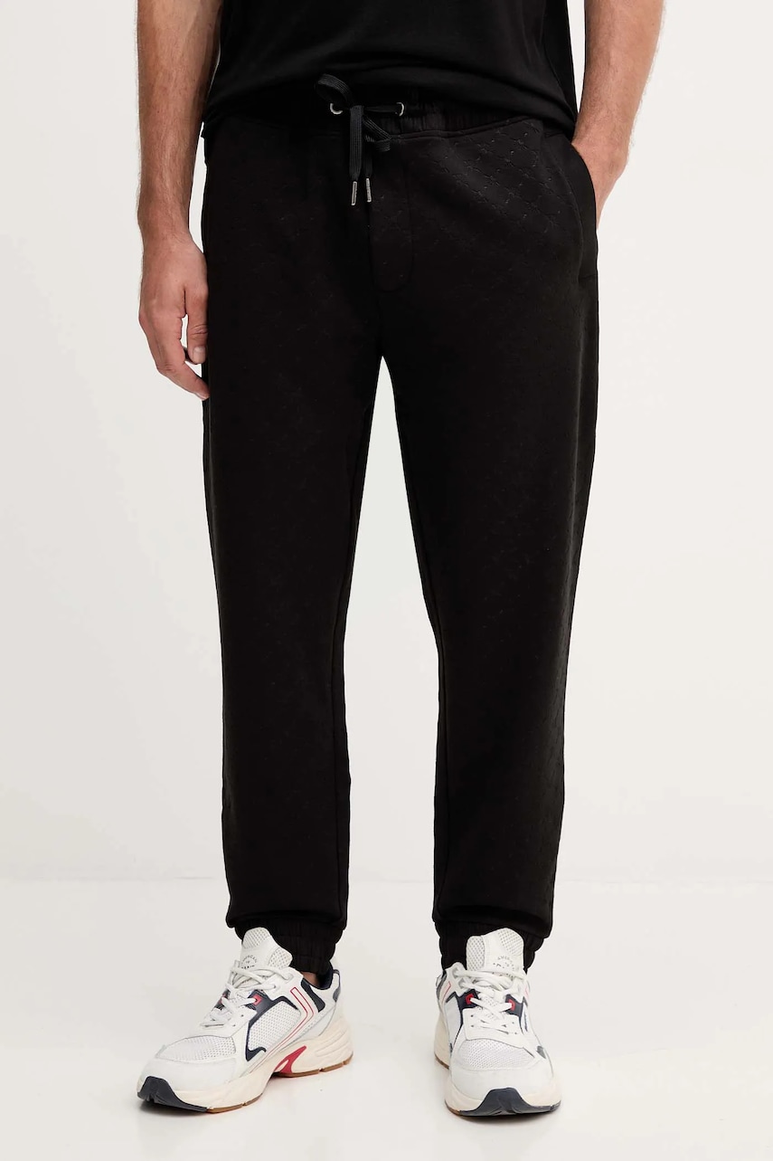Joop! pantaloni de trening culoarea negru, cu imprimeu, 30047443