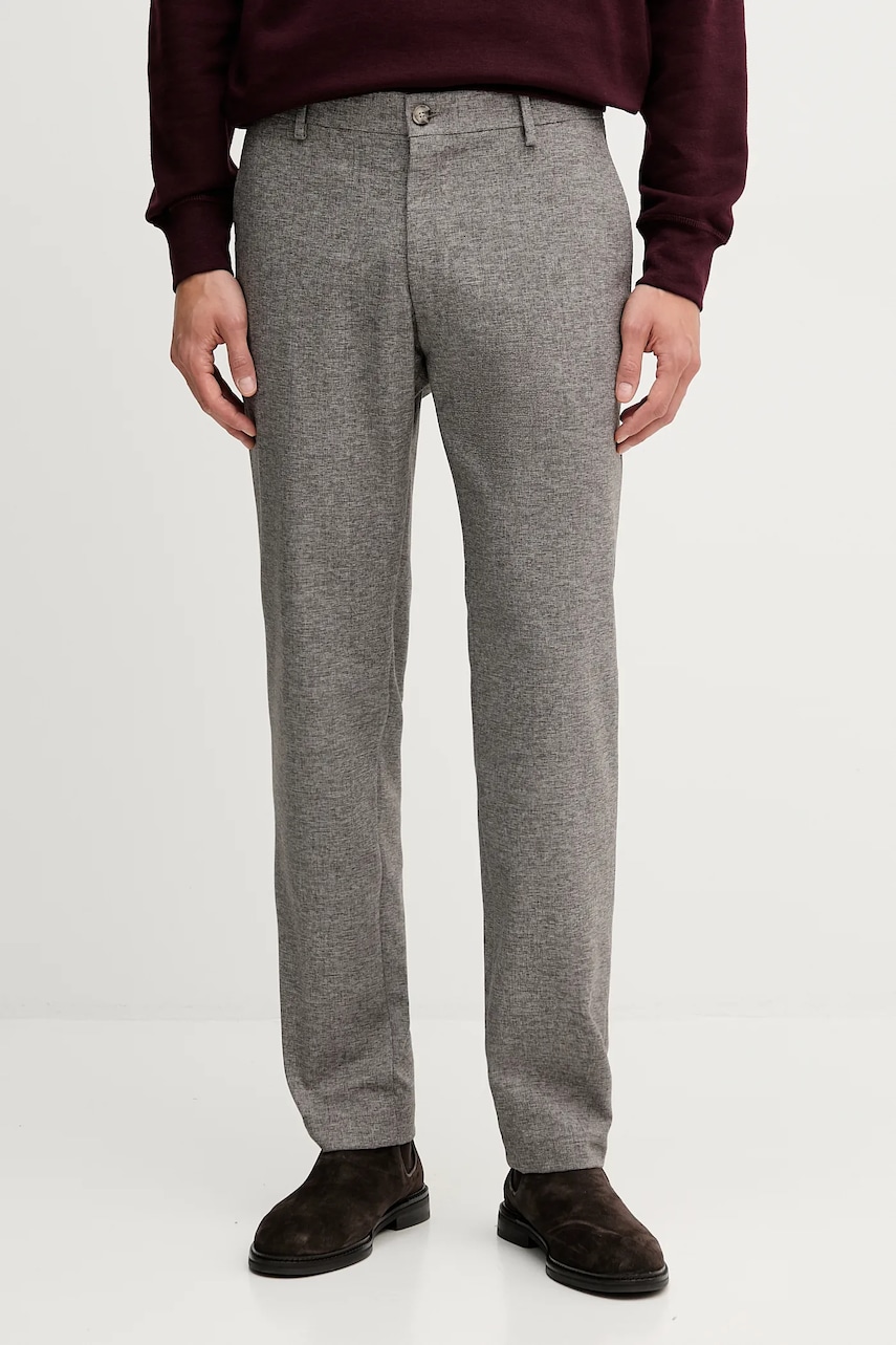 Joop! pantaloni culoarea maro, drept, 30048558