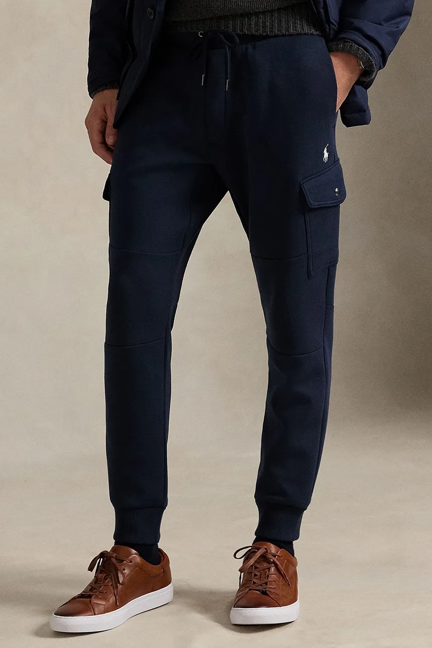 Спортивные штаны Polo Ralph Lauren цвет синий однотонные 710980340