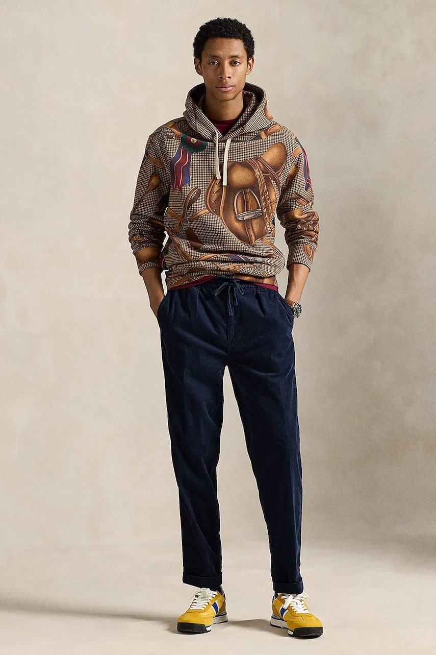 Levně Kalhoty Polo Ralph Lauren pánské, tmavomodrá barva, přiléhavé, 710929457