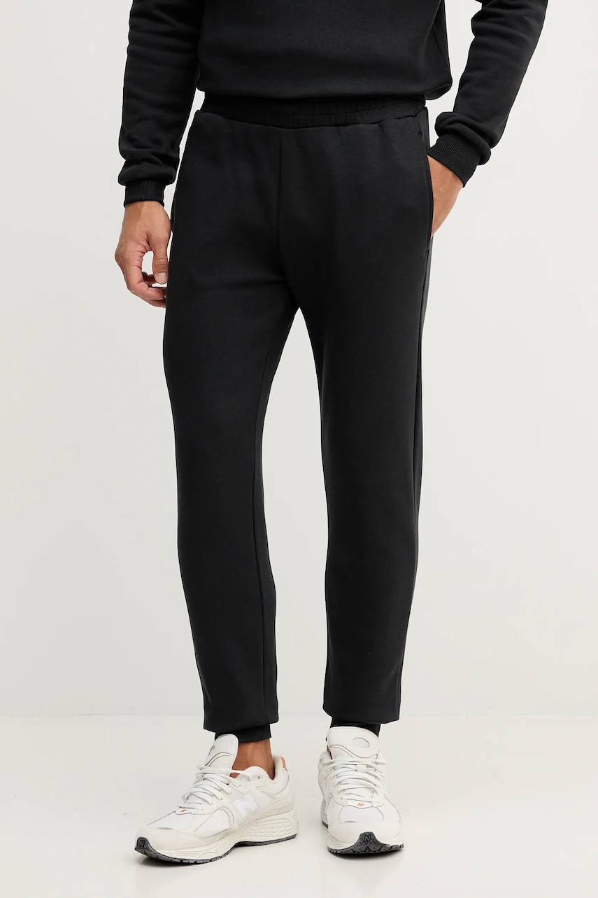 Colmar pantaloni de trening din bumbac culoarea negru, uni, 6284.6ZJ