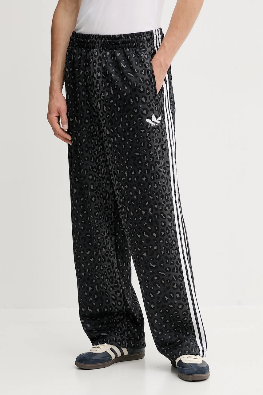 adidas Originals pantaloni de trening culoarea gri, cu imprimeu, JV7582