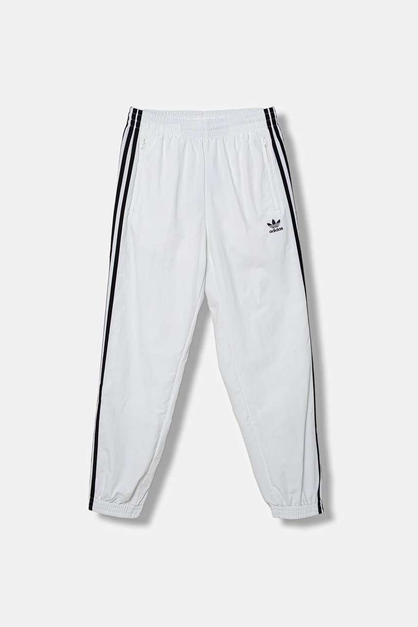 adidas Originals pantaloni de trening Firebird culoarea alb, cu imprimeu, JY1334