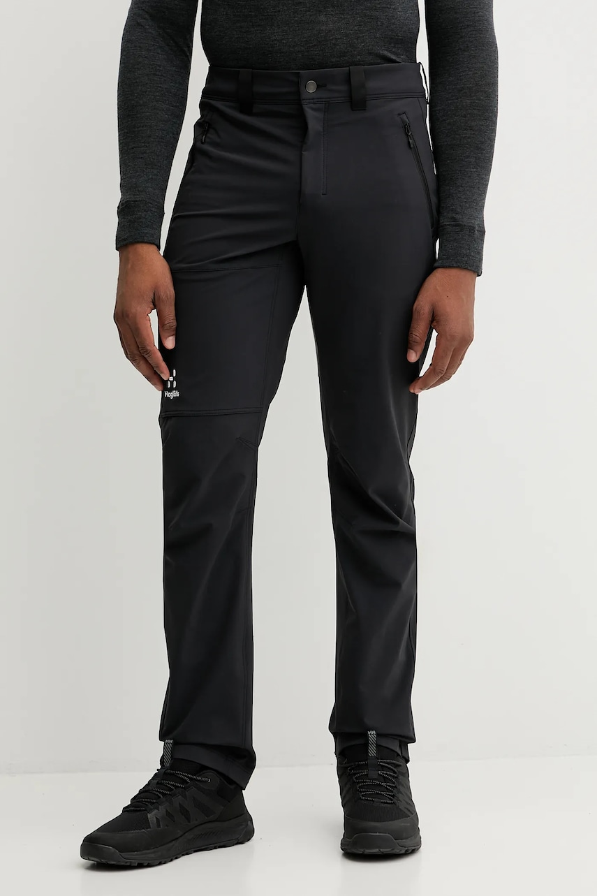 Haglöfs pantaloni de exterior Morän culoarea negru, 605402