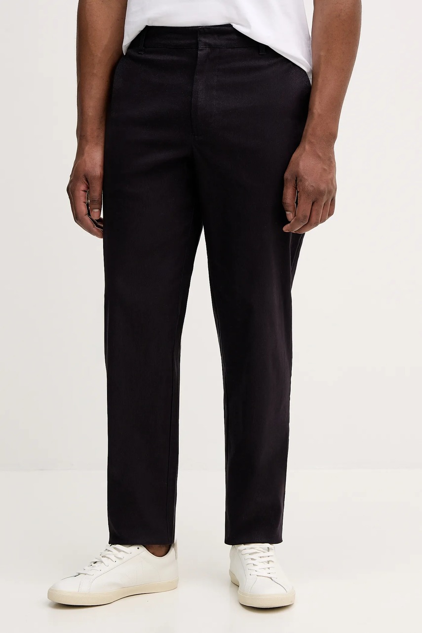 Armani Exchange pantaloni culoarea bleumarin, mulata, XM000421 AF15603