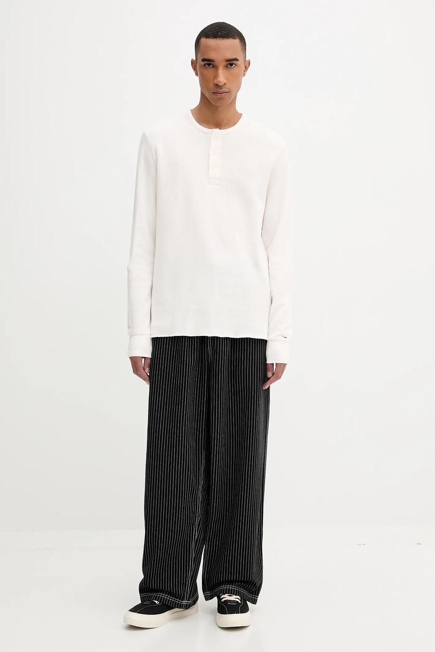 Хлопковые брюки adidas Originals цвет чёрный прямые JW0180