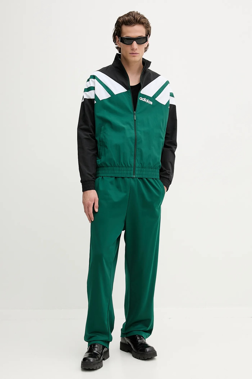 Спортивные штаны adidas Originals Adibreak цвет зелёный с аппликацией KD6659