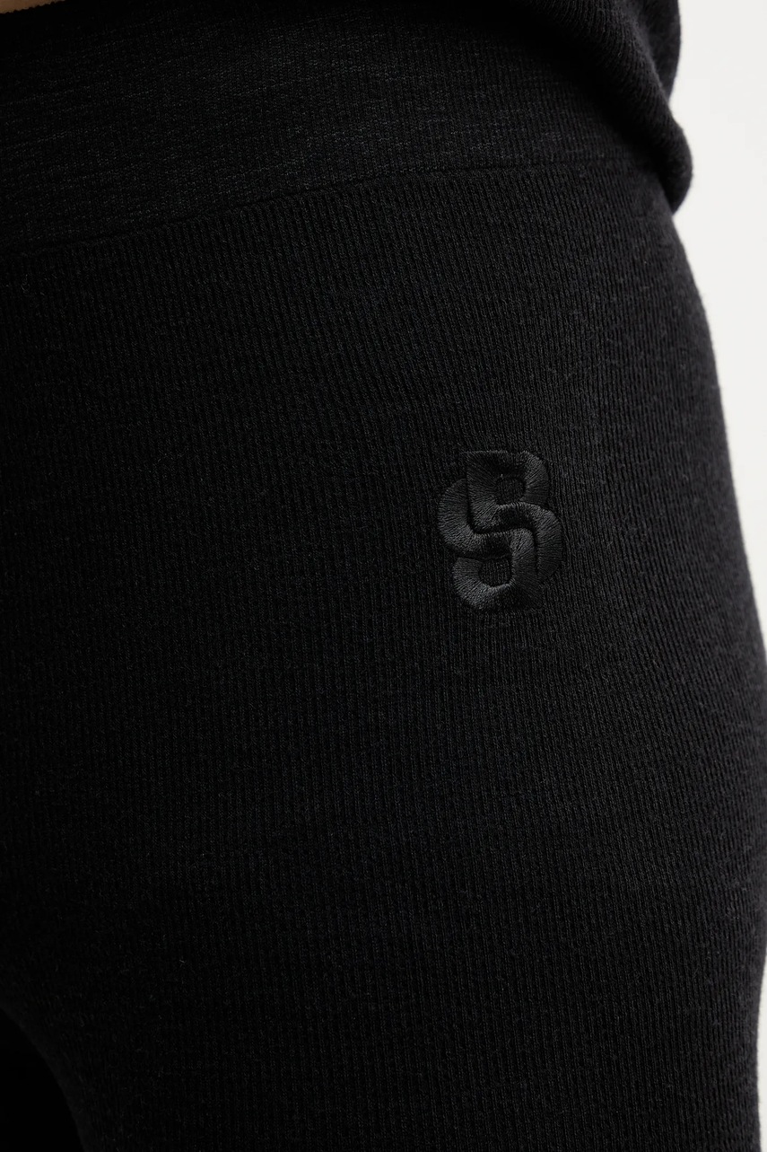 Κολάν με προσθήκη μαλλιού BOSS χρώμα: μαύρο, 50544376 φωτογραφία