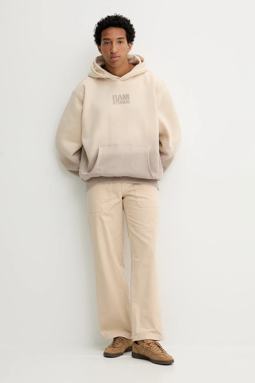 Хлопковые брюки Dickies цвет бежевый прямые DK0A87PI