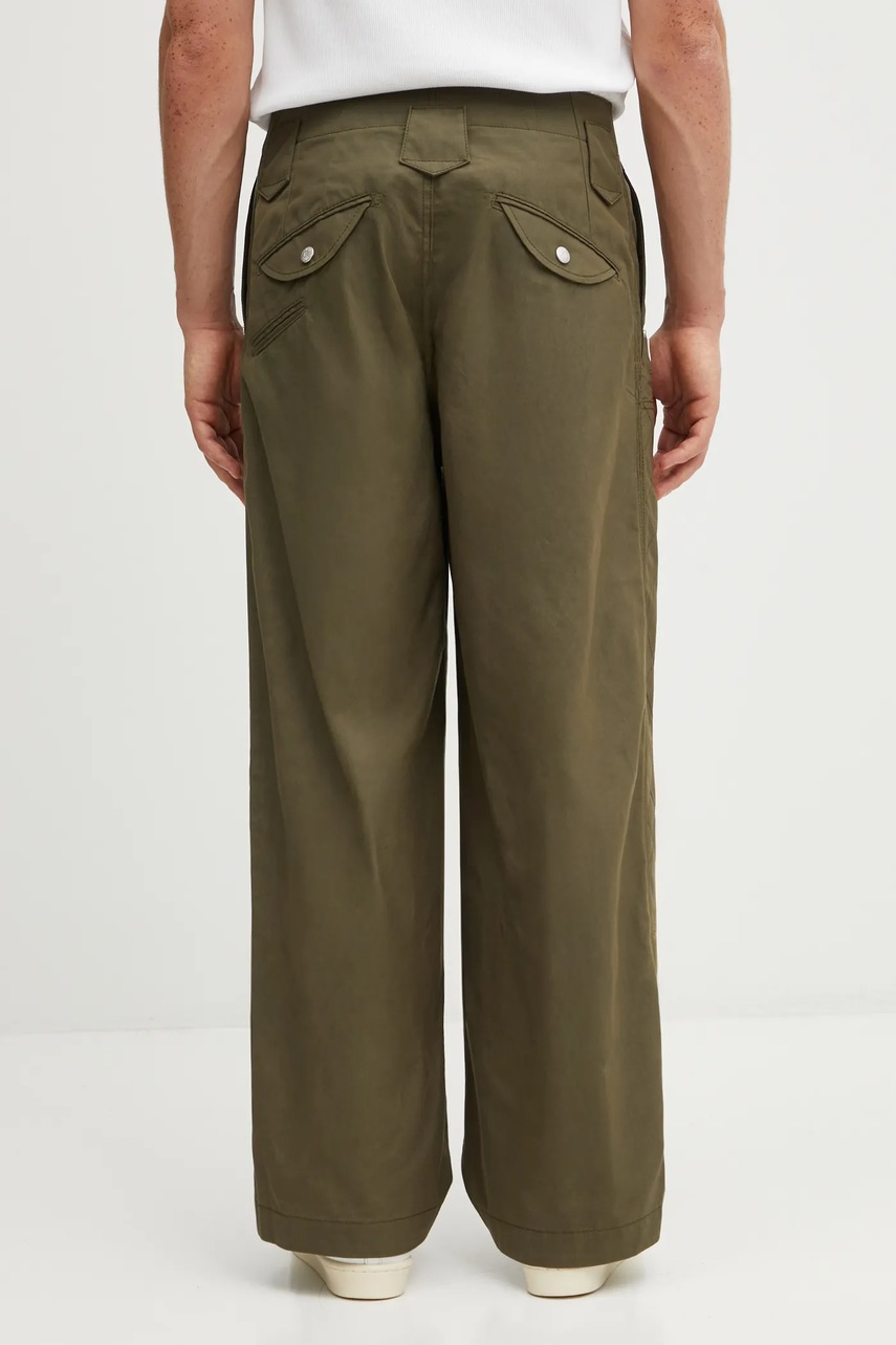 Kenzo spodnie bawełniane Weave Double Knee Pant (zdjęcie 3)