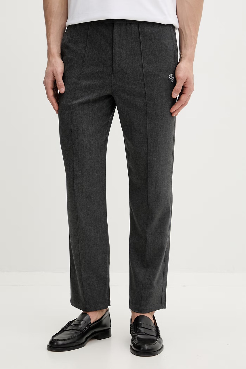 Παντελόνι με μαλλί Filling Pieces Coach Twill Wool 422550500247 γκρί L,S,XL,M,XXL