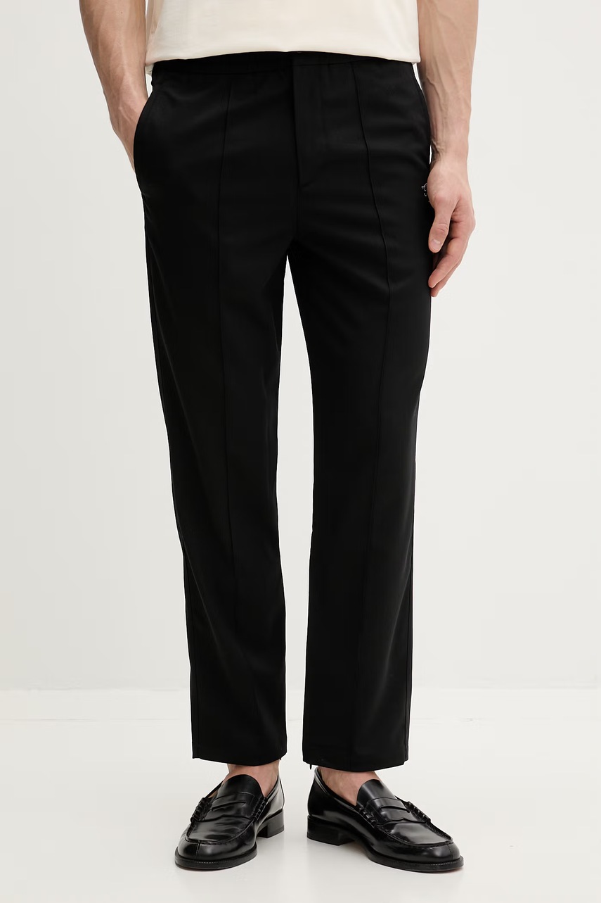 Παντελόνι με μαλλί Filling Pieces Coach Twill Wool 422550500247 μαύρο L,XL,S,XXL