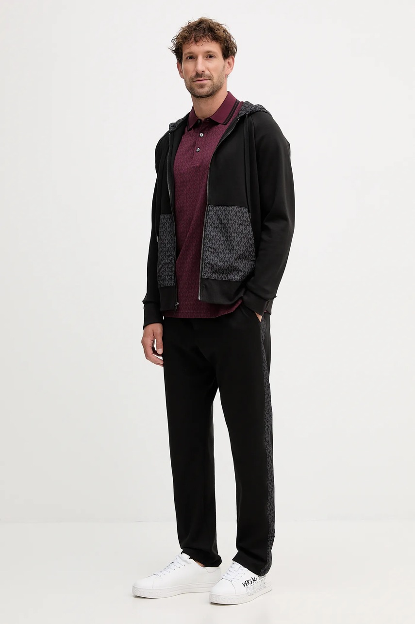 Спортивные штаны Michael Kors цвет чёрный с аппликацией CF552Q65MF