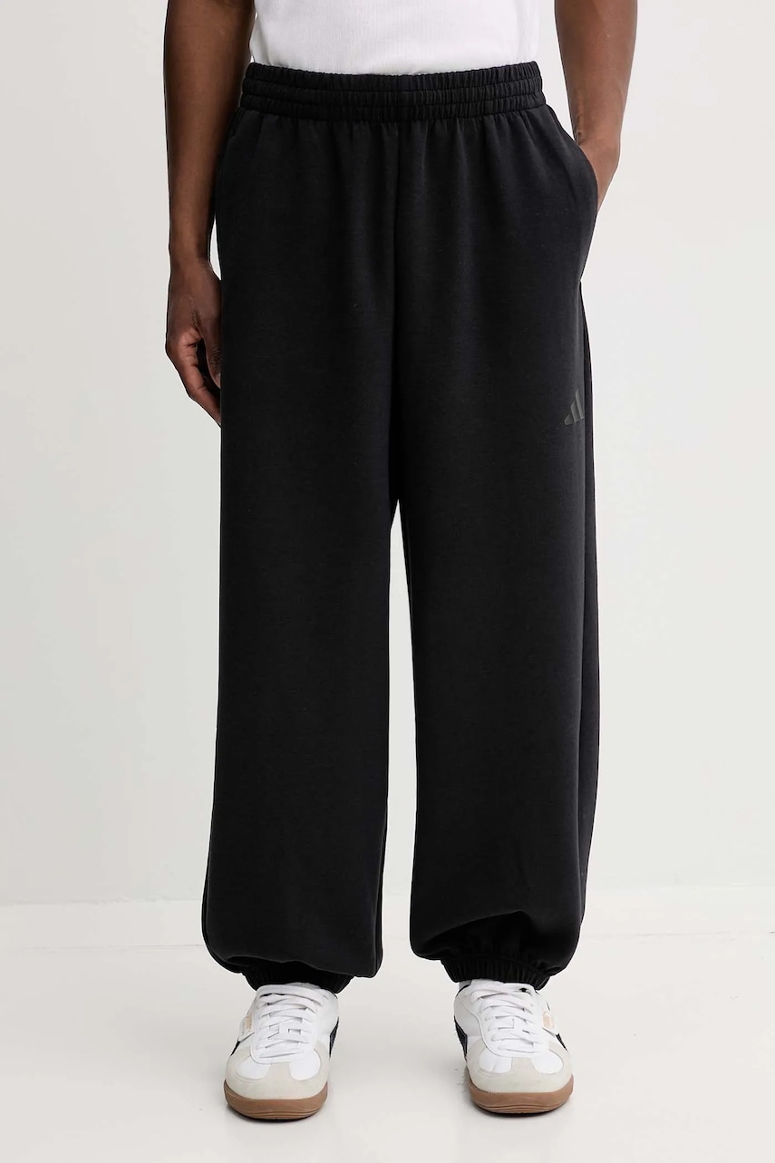 adidas pantaloni de trening Soft Lux culoarea negru, uni, KB5688