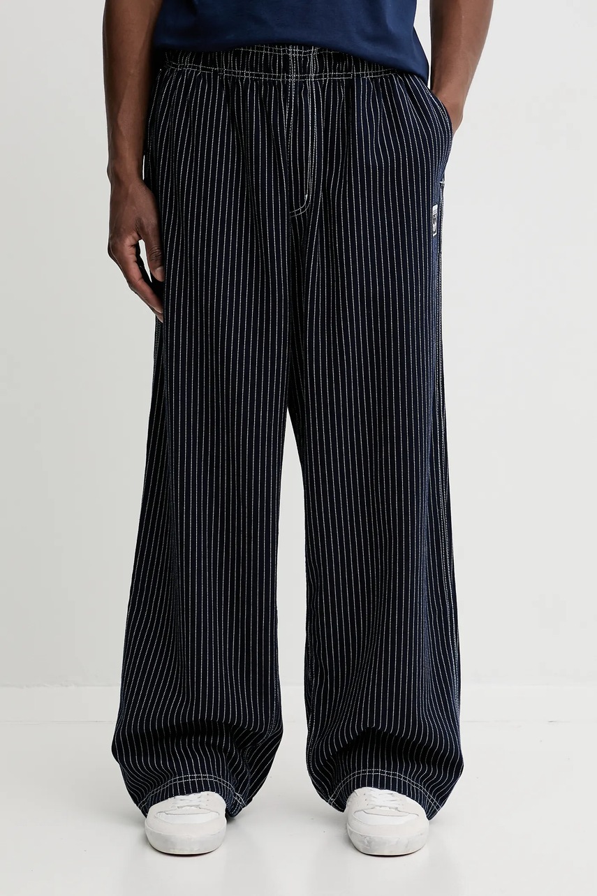 Levně Bavlněné kalhoty adidas Originals Graphic Lo Ch pánské, tmavomodrá barva, JW0178