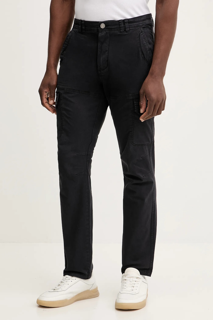 Aeronautica Militare pantaloni culoarea bleumarin, drept, PA1633UCT03399