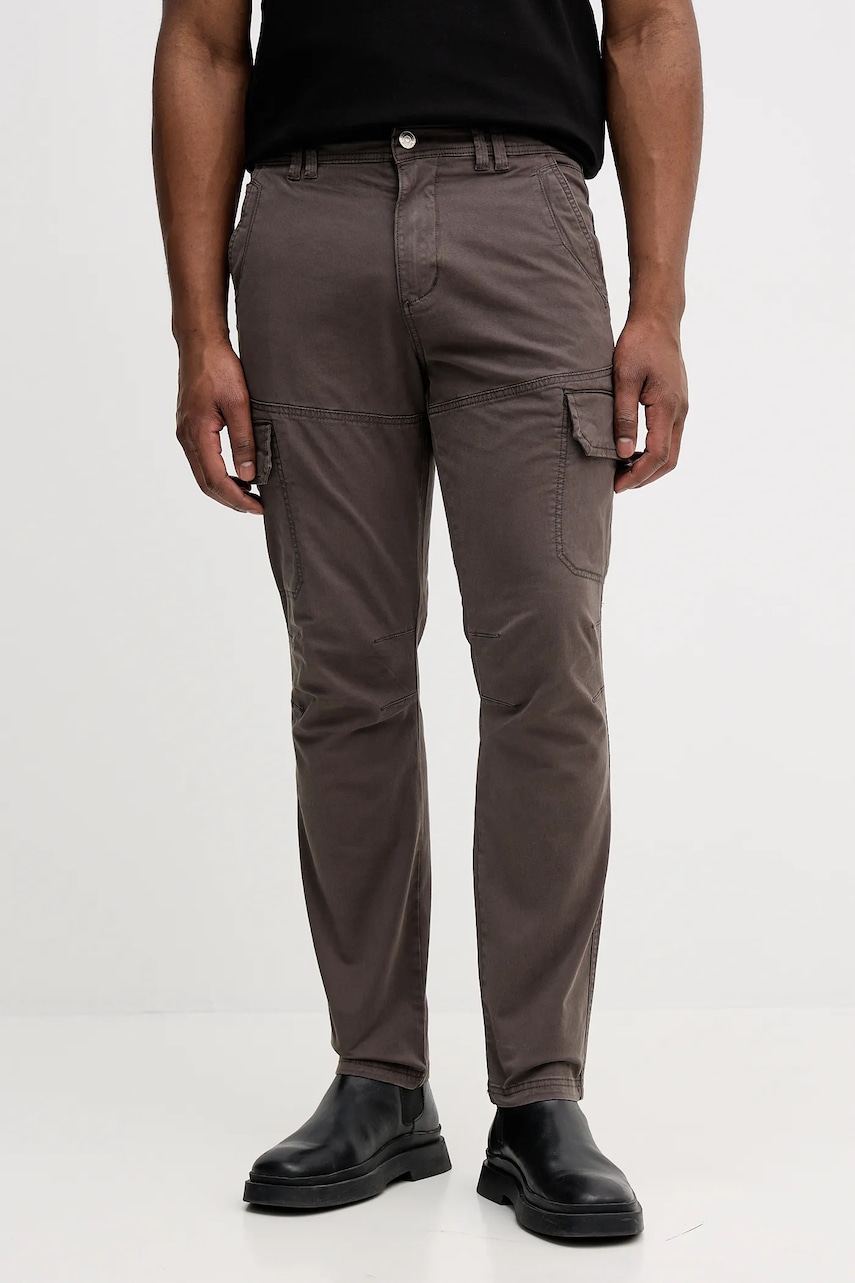 Aeronautica Militare pantaloni culoarea gri, drept, PA1633UCT03399