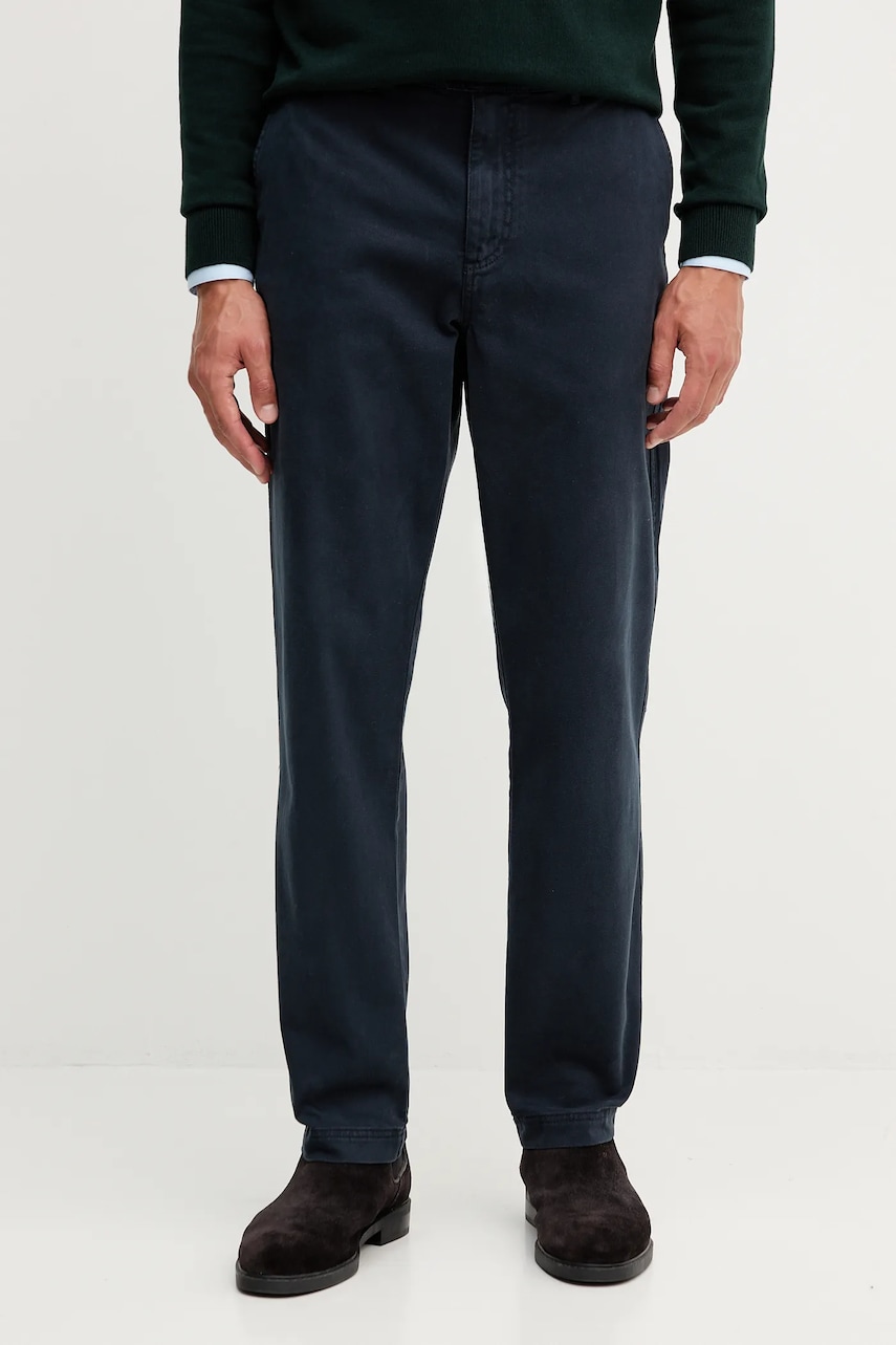 Aeronautica Militare pantaloni bărbați, culoarea bleumarin, drepți PA1692UCT04234