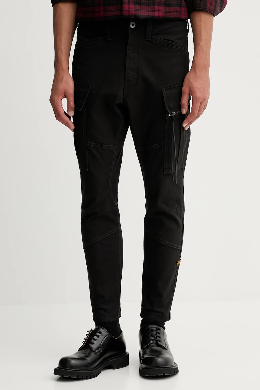 G-Star pantaloni bărbați, culoarea negru, slim D24307.E172