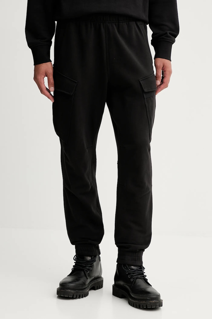 G-Star pantaloni de trening din bumbac culoarea negru, uni, D27154.E209 G-Star pantaloni de trening din bumbac culoarea negru, uni, D27154.E209