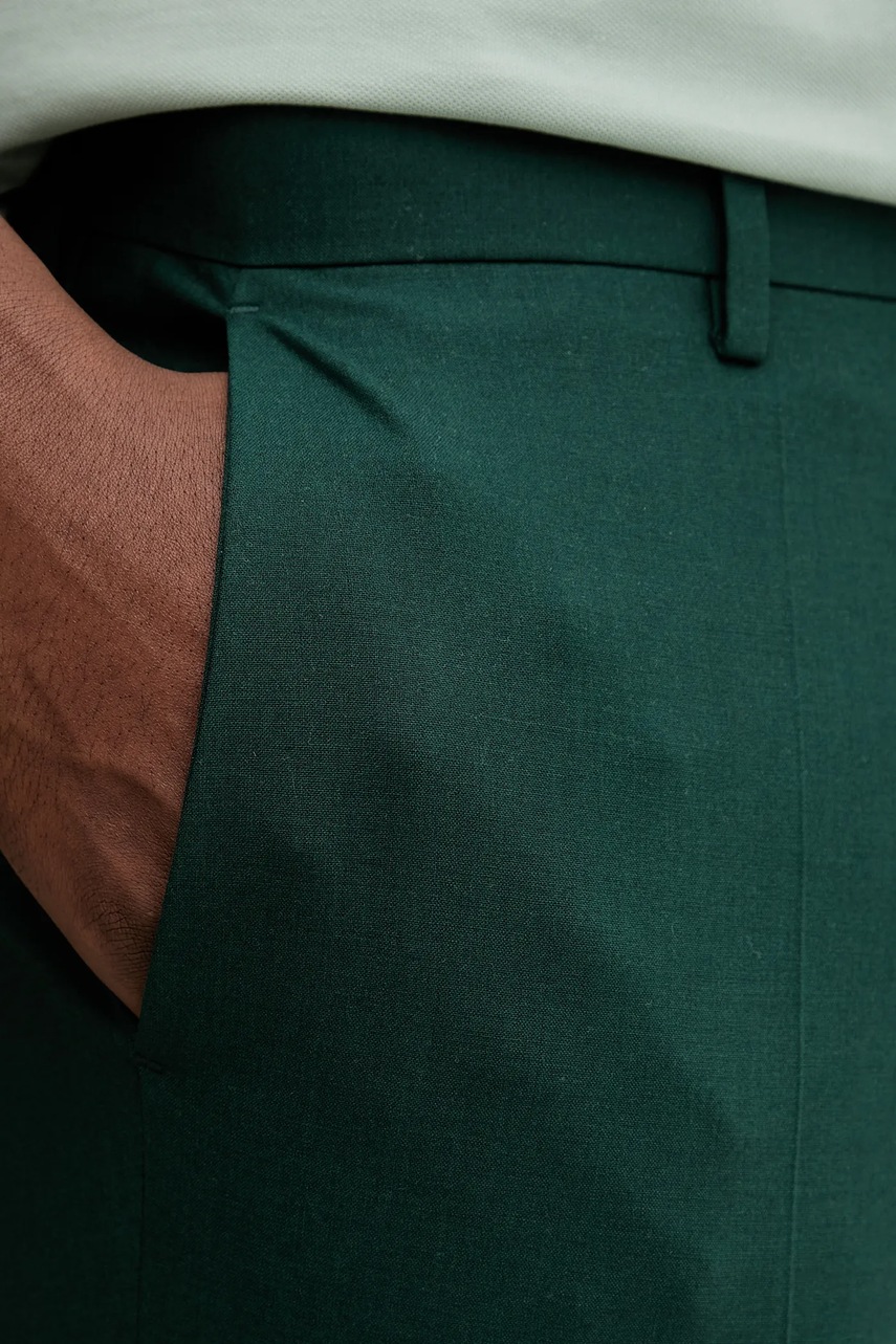 Kalhoty s příměsí vlny HUGO Getlin232X (obrázek 4)