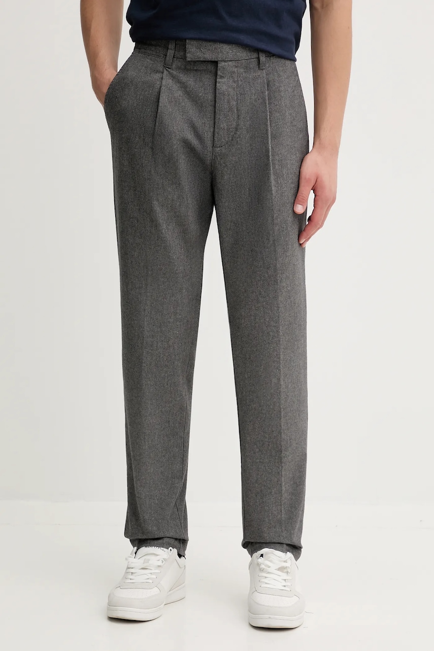 Marc O'Polo pantaloni culoarea gri, drept, 529020410090 Marc O'Polo pantaloni culoarea gri, drept, 529020410090