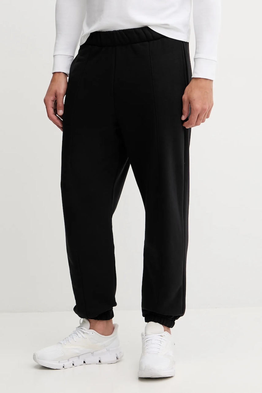 On pantaloni de trening Club culoarea negru, uni, 1ME10040553