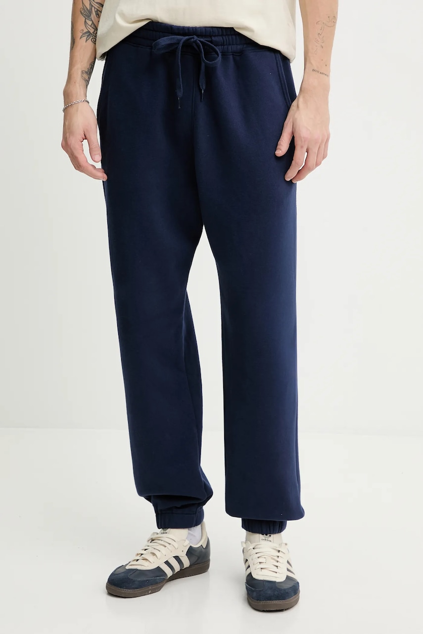 Hollister Co. pantaloni de trening culoarea albastru marin, neted, KI334-5162-200