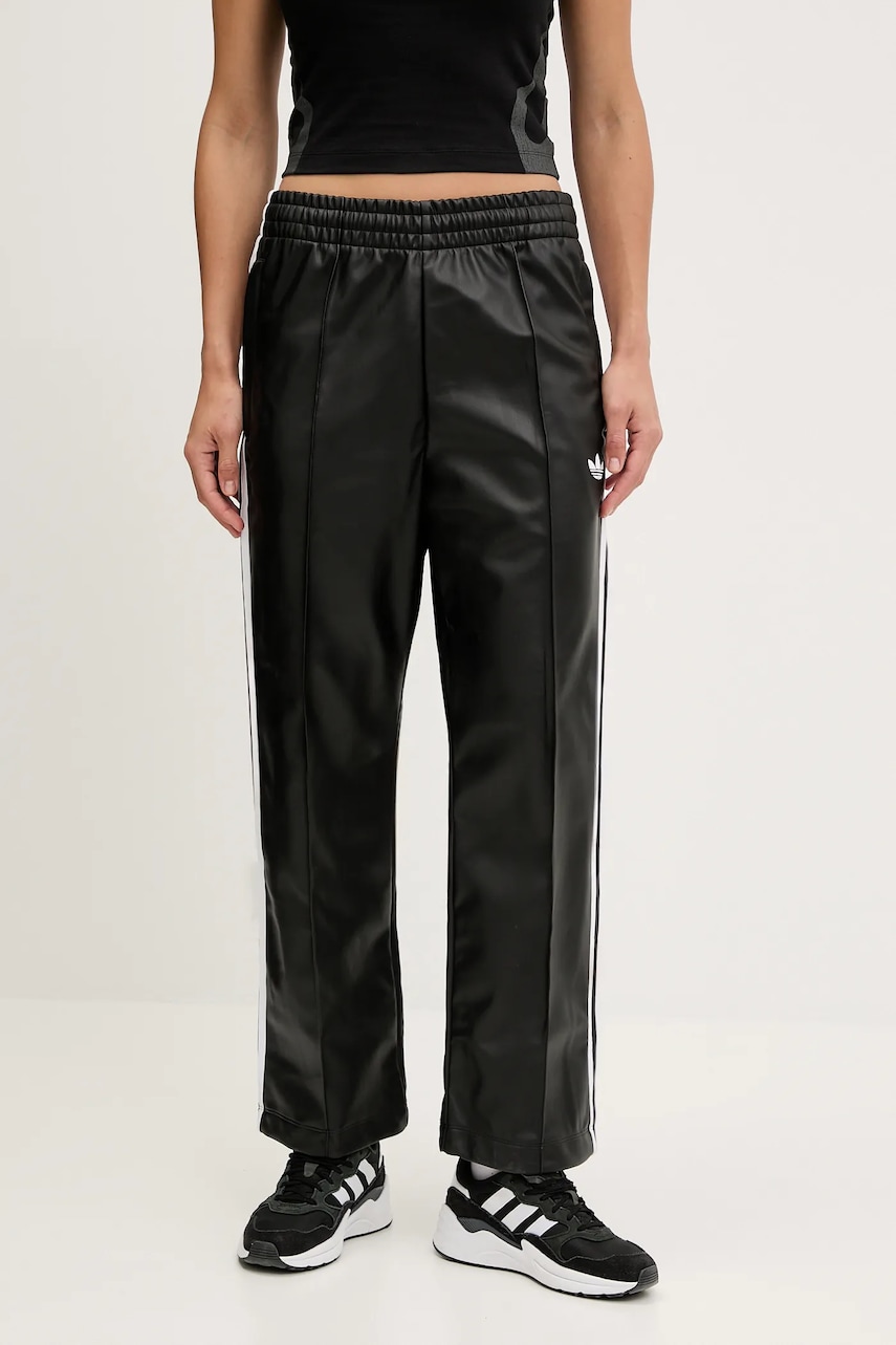 adidas Originals pantaloni Pride x Jeremy Scott culoarea negru, lat, high waist, JY2015