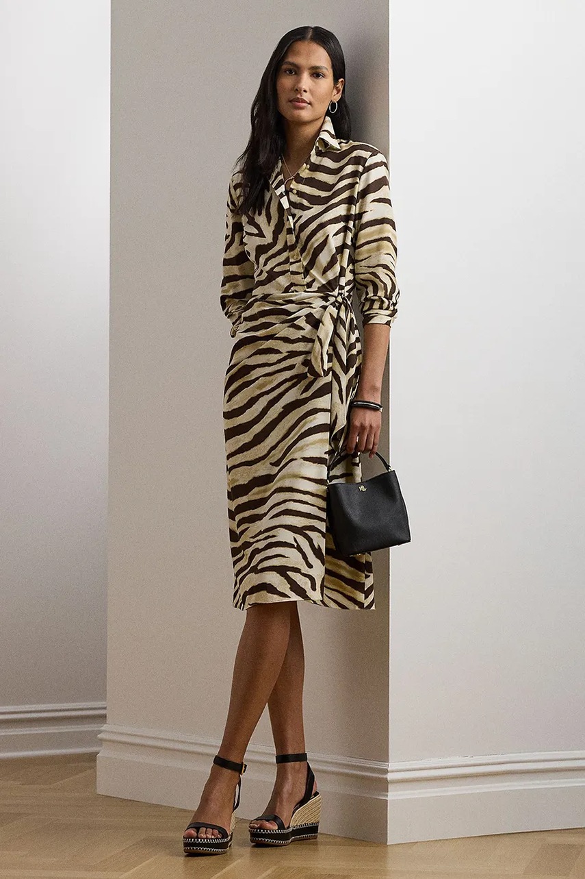 Levně Šaty Lauren Ralph Lauren bílá barva, mini, 200970833