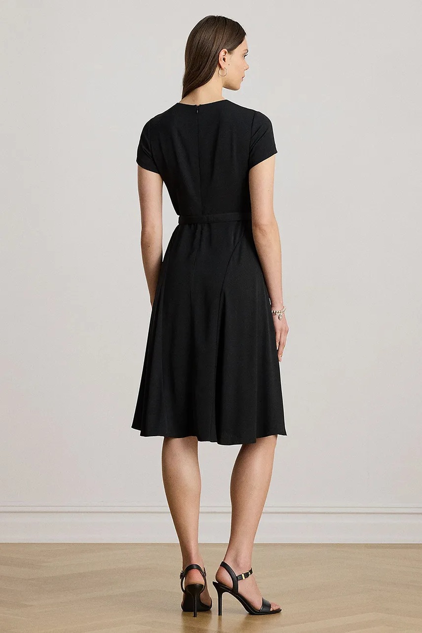 Сукня Lauren Ralph Lauren колір синій mini розкльошена 200973369