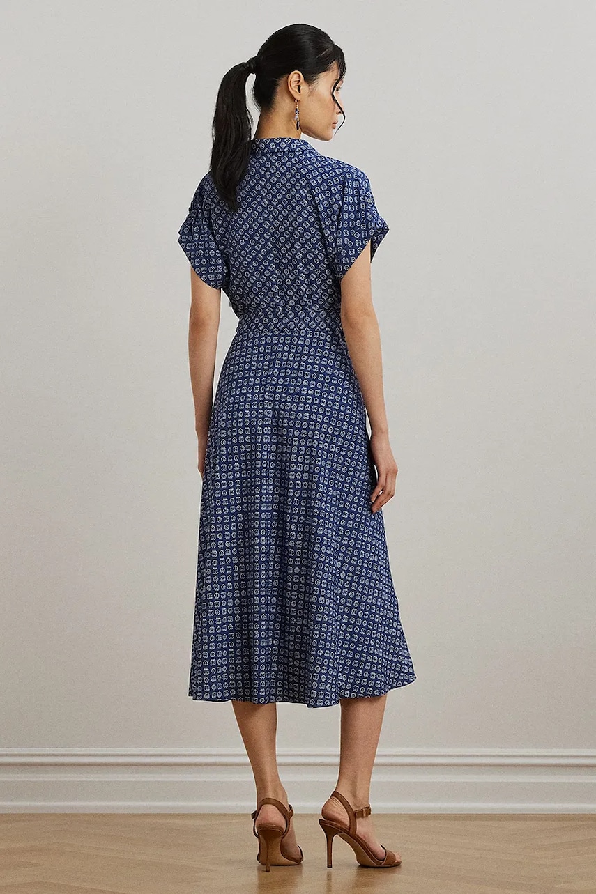 Платье Lauren Ralph Lauren midi расклешённое 200973374 Платье Lauren Ralph Lauren midi расклешённое 200973374