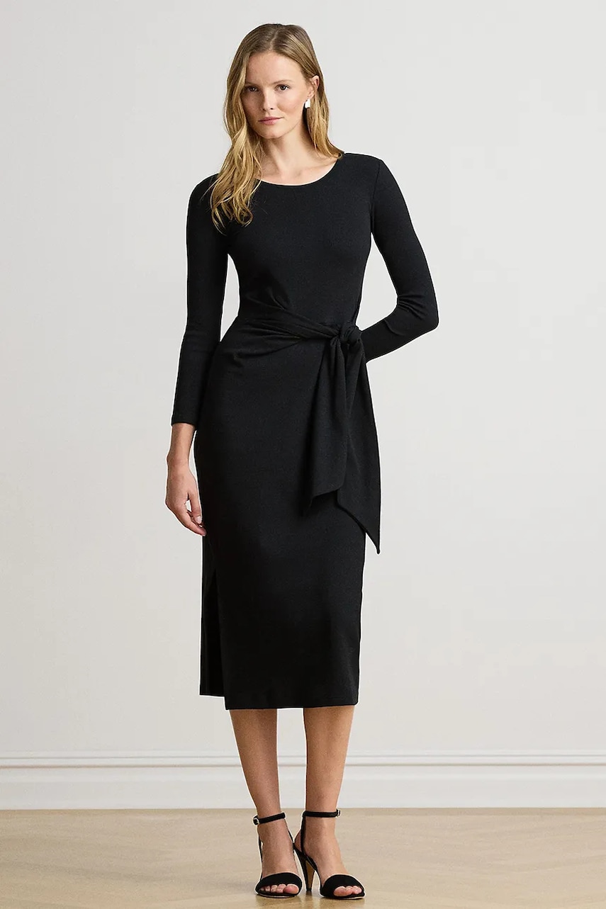 Lauren Ralph Lauren sukienka bodycon z bawełną