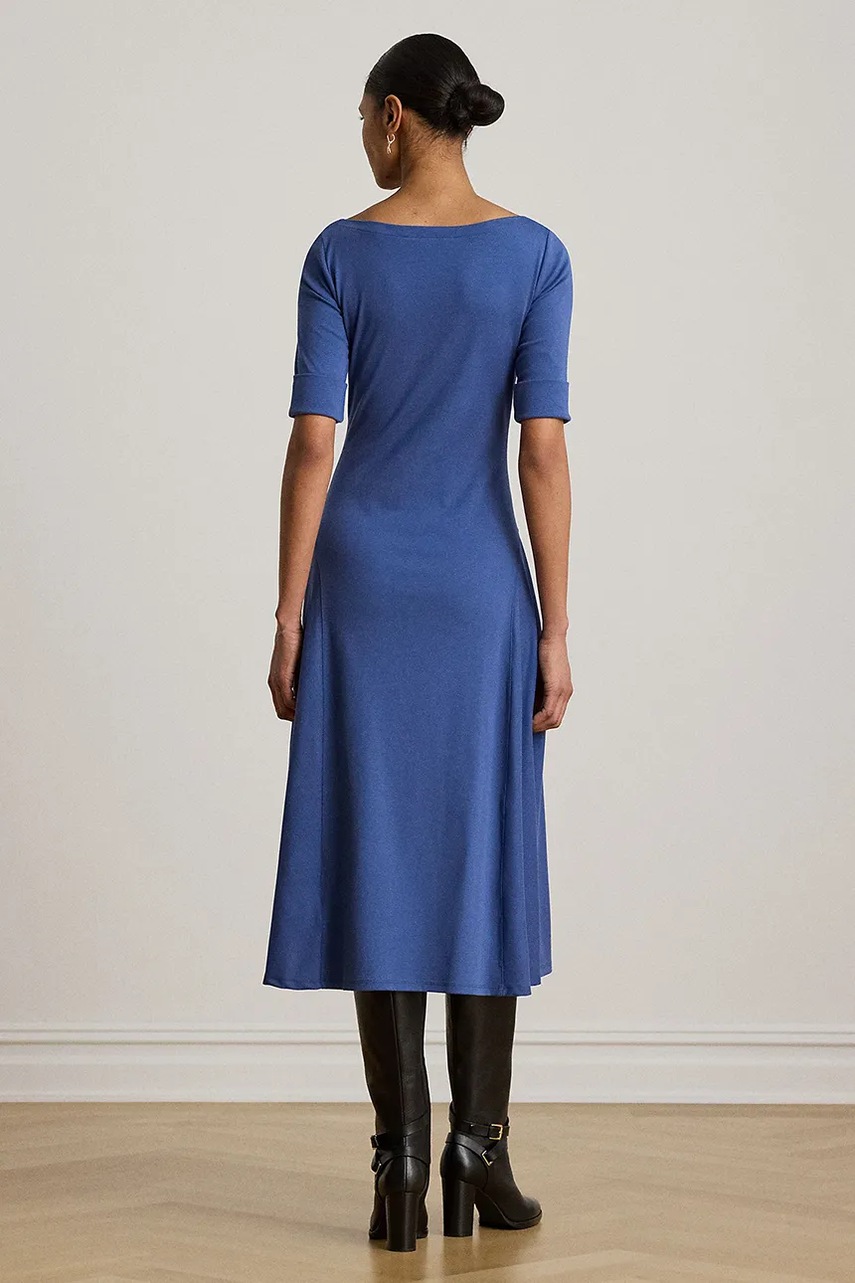 Lauren Ralph Lauren Lauren Ralph Lauren φόρεμα flared με βαμβάκι - 2