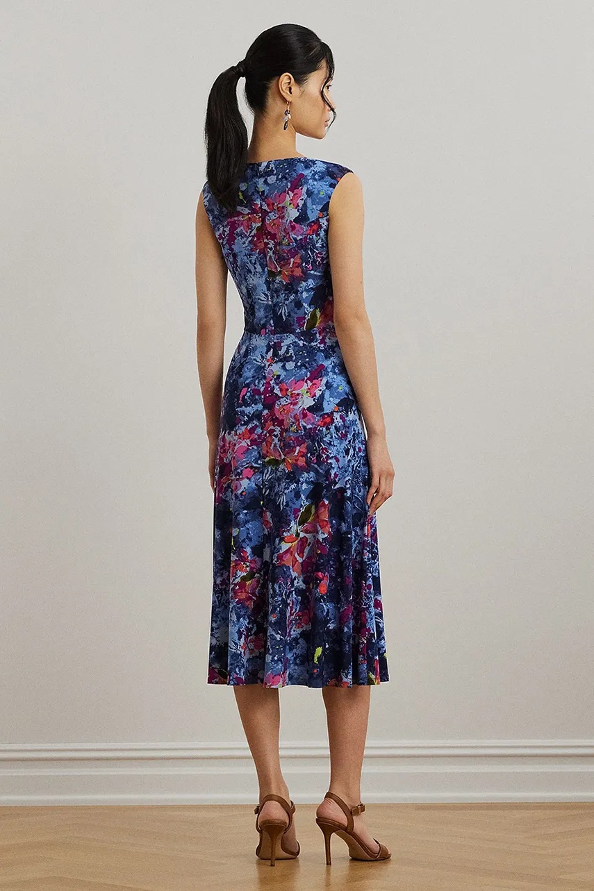 Платье Lauren Ralph Lauren midi расклешённое 200973610