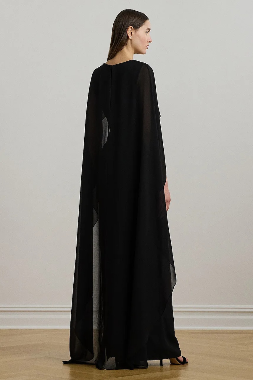 Сукня Lauren Ralph Lauren колір чорний maxi пряма 253951606