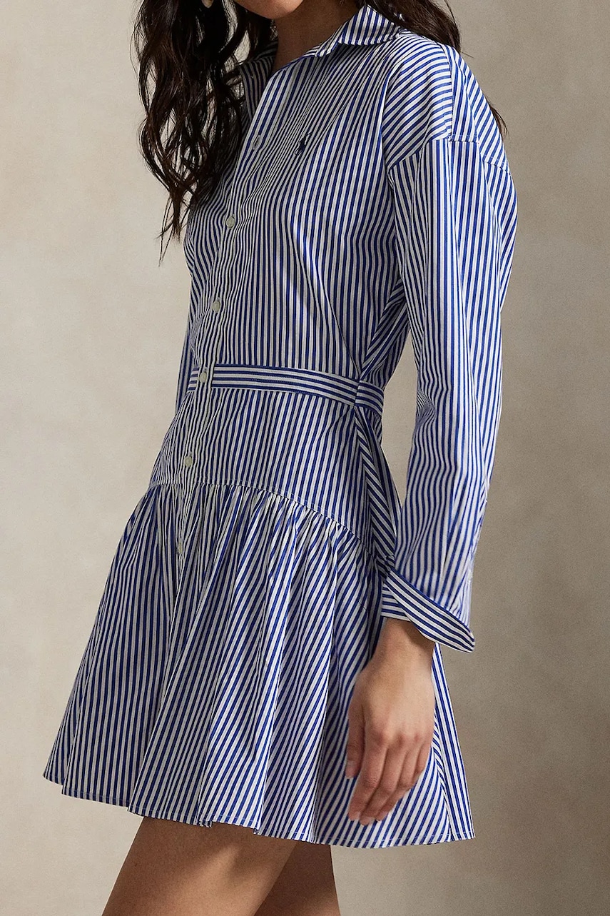 Бавовняна сукня Polo Ralph Lauren mini розкльошена 211972052