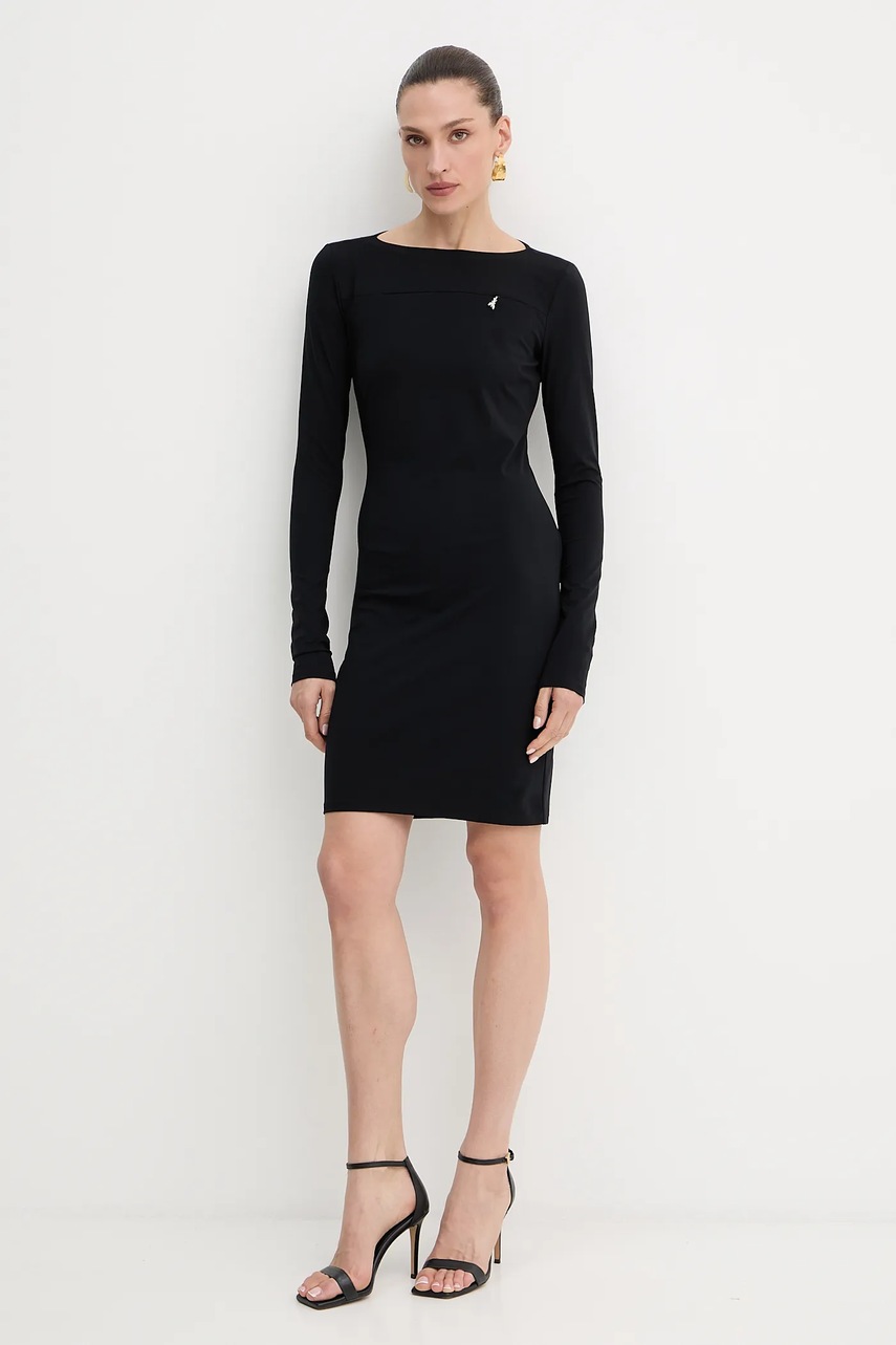 Платье Patrizia Pepe цвет чёрный mini облегающее 8A1496 J129 Платье Patrizia Pepe цвет чёрный mini облегающее 8A1496 J129