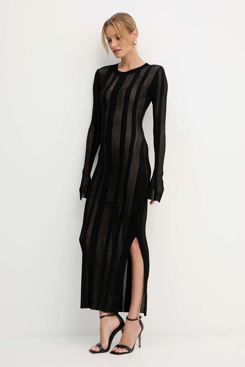 Платье Patrizia Pepe цвет чёрный maxi облегающее 8A1499 K240T Платье Patrizia Pepe цвет чёрный maxi облегающее 8A1499 K240T