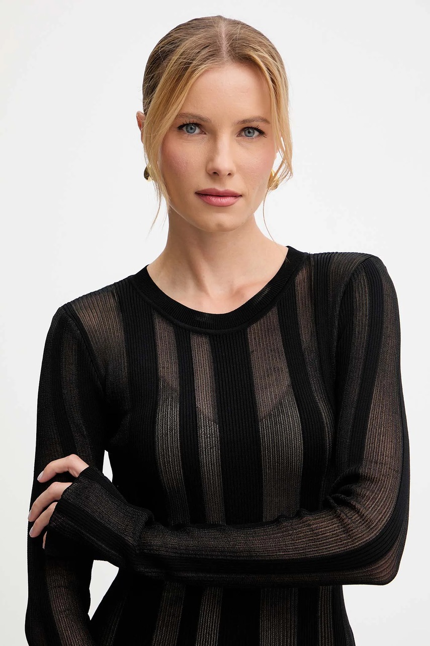 Сукня Patrizia Pepe колір чорний maxi облягаюча 8A1499 K240T