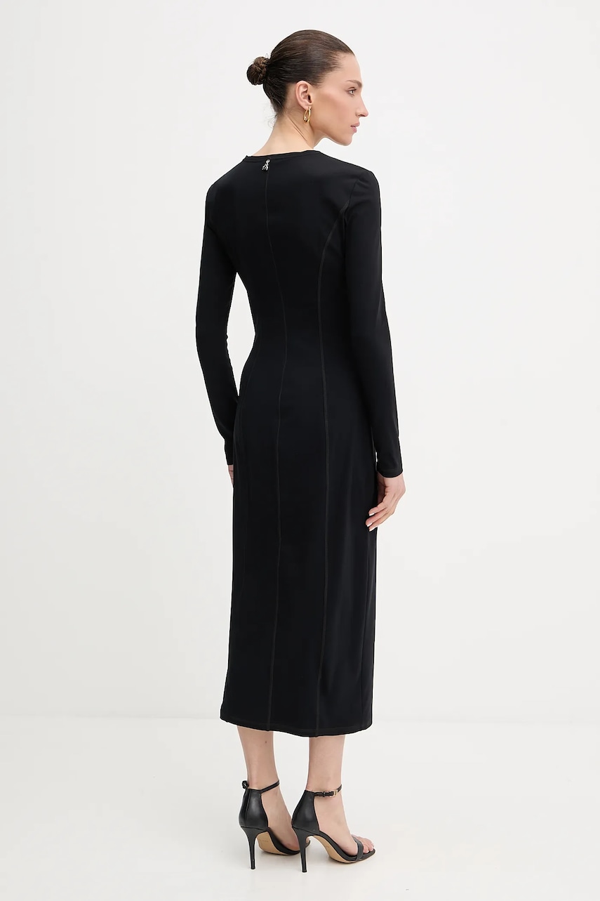 Платье Patrizia Pepe цвет чёрный maxi облегающее 8A1523 J129 Платье Patrizia Pepe цвет чёрный maxi облегающее 8A1523 J129