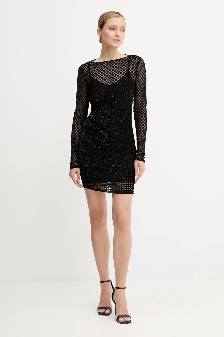 Платье Patrizia Pepe цвет чёрный mini облегающее 8A1579 A638 Платье Patrizia Pepe цвет чёрный mini облегающее 8A1579 A638