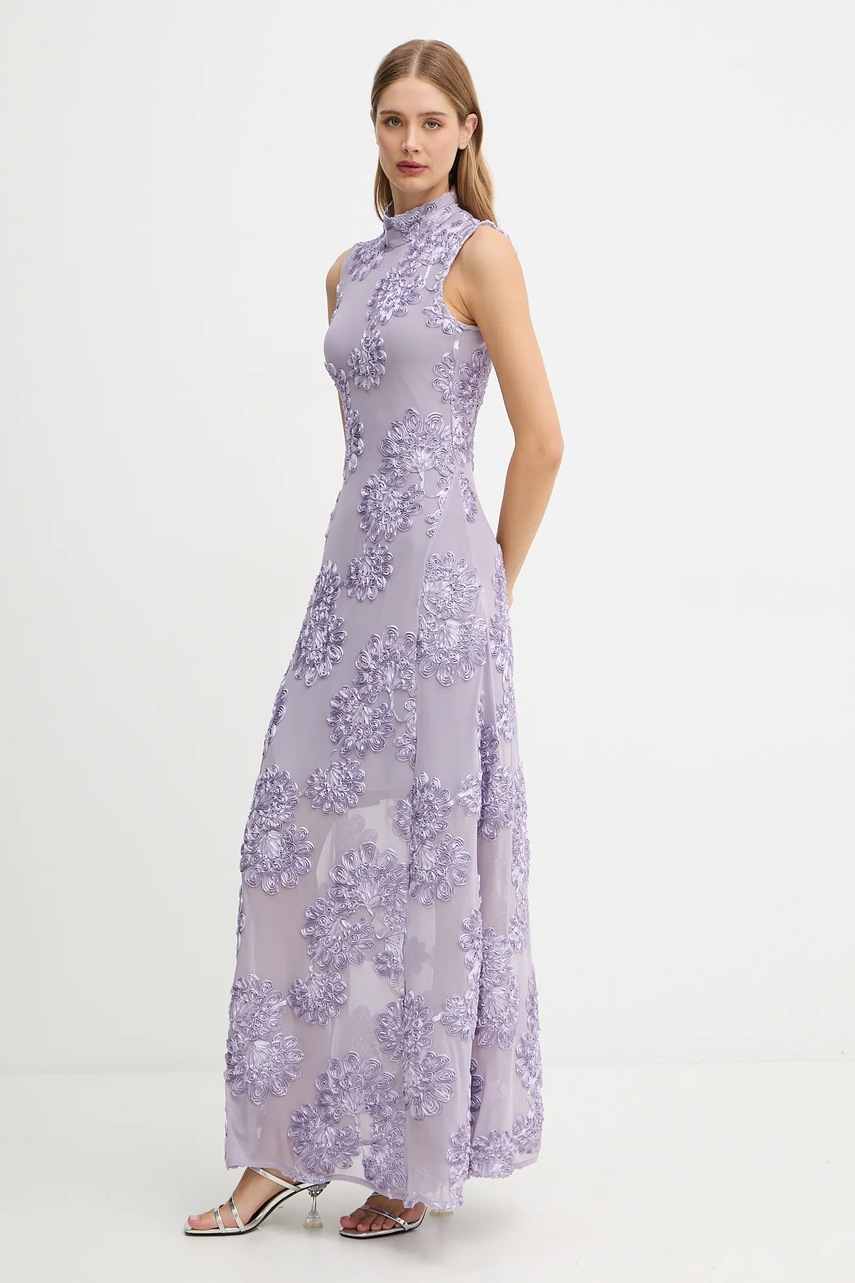 Сукня Rotate 0 колір фіолетовий maxi облягаюча 1147971429