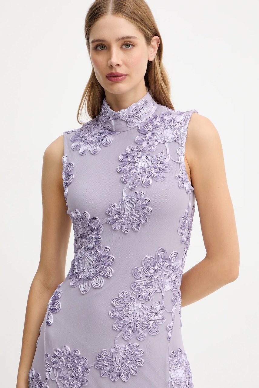 Сукня Rotate 0 колір фіолетовий maxi облягаюча 1147971429