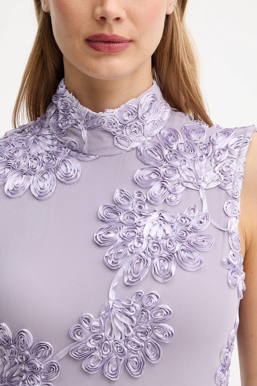 Сукня Rotate 0 колір фіолетовий maxi облягаюча 1147971429