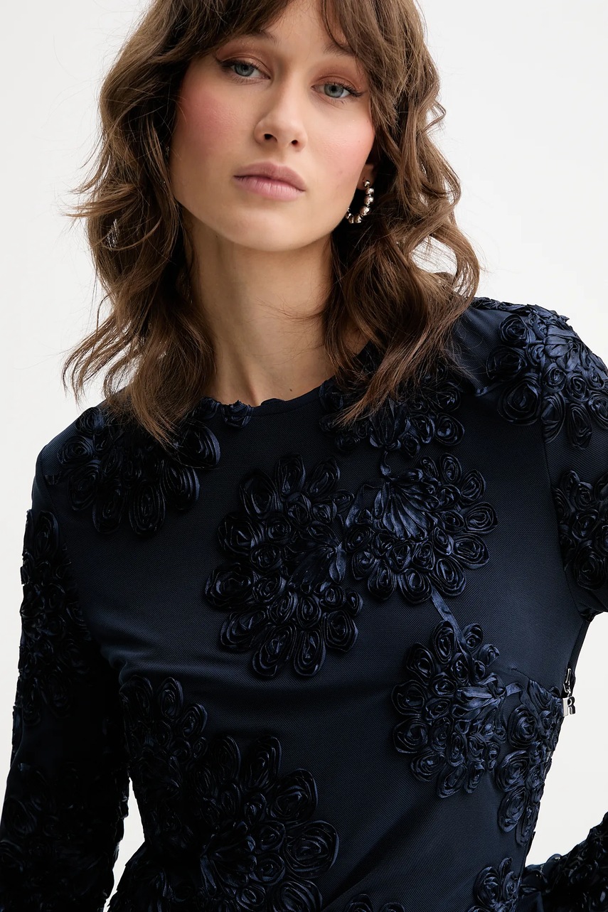 Сукня Rotate колір синій mini облягаюча 114218340